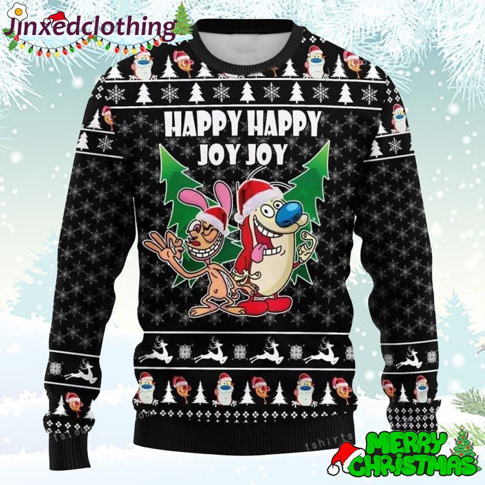 The Ren Stimpy Show Ugly Sweater Christmas 